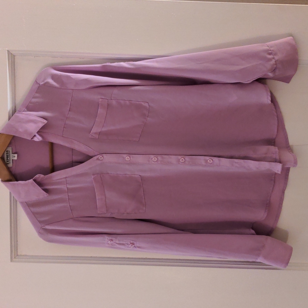 EXPRESS Women's Portofini Shirt, lilac, size XS